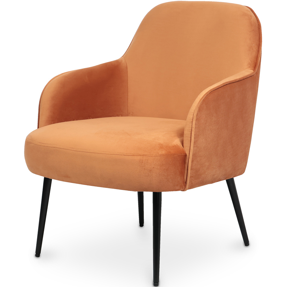  Buy Velvet upholstered Armchair - Jeve Orange 60548 - in the EU