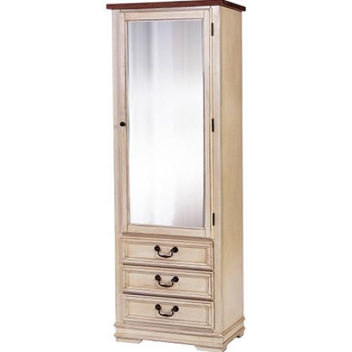  Buy Country Chic Mirror Wardrobe - Waxed Wood Beige 29250 - in the EU