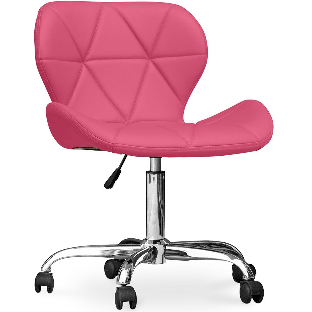  Buy Upholstered PU Office Chair - Winka Fuchsia 59871 - in the EU