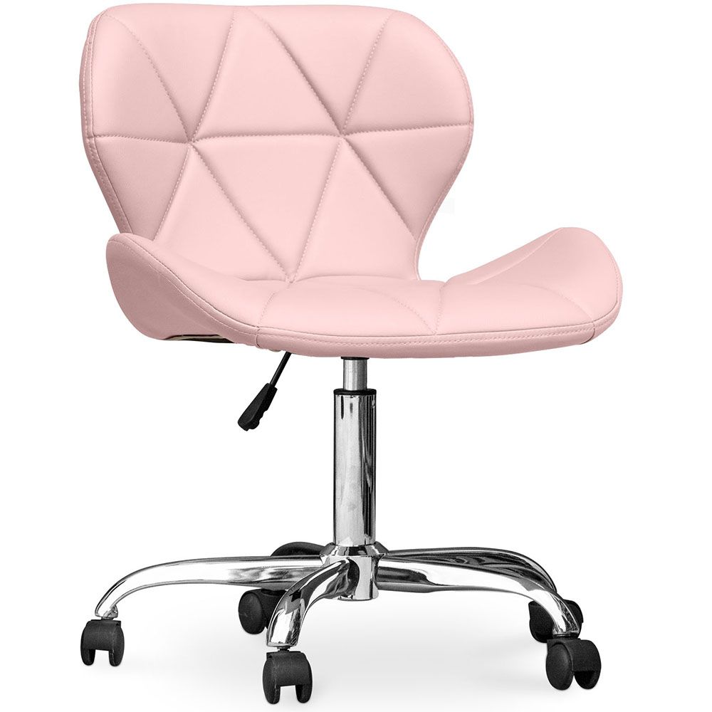  Buy Upholstered PU Office Chair - Winka Pink 59871 - in the EU