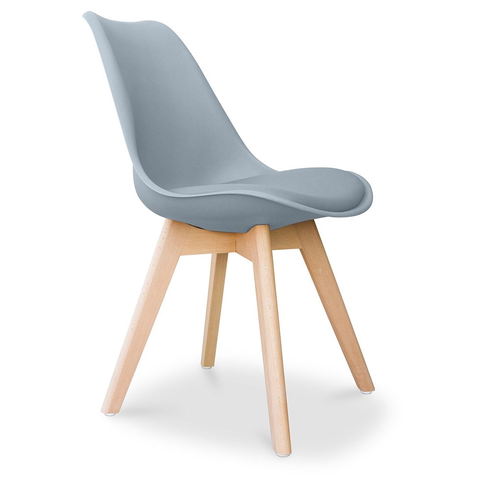  Buy Brielle Scandinavian design Chair with cushion  Light grey 58293 - in the EU