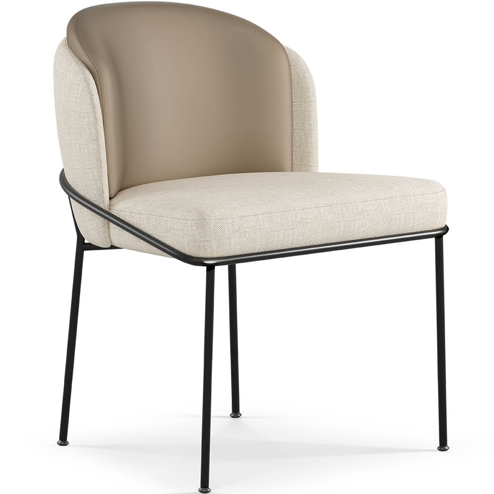  Buy Dining Chair - Upholstered in Fabric - Ruma Beige 60699 - in the EU