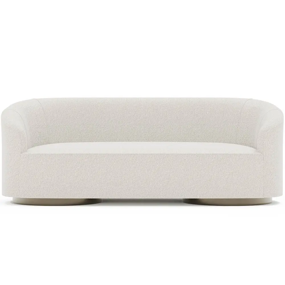  Buy 3/4 Seater Sofa - Upholstered in Bouclé Fabric - Treya White 60661 - in the EU