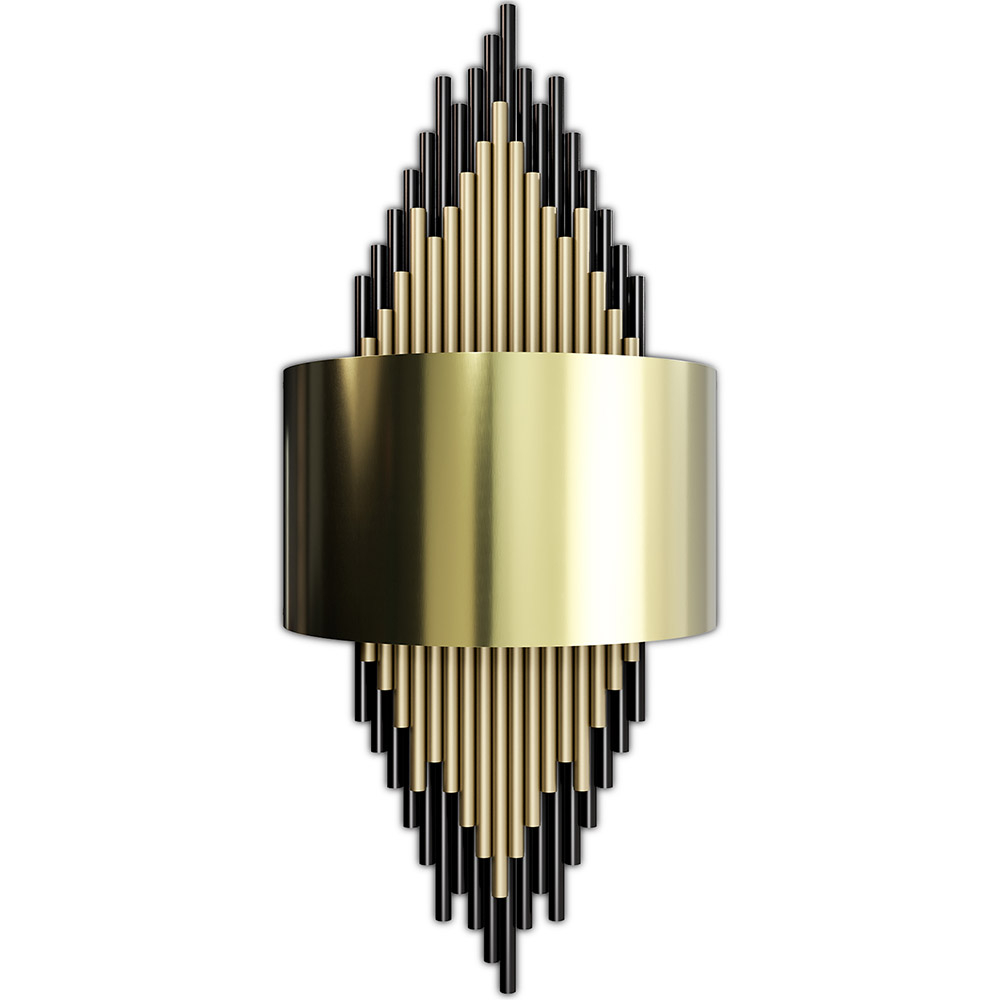  Buy Golden Wall Lamp - Sconde - Heyra Aged Gold 60664 - in the EU