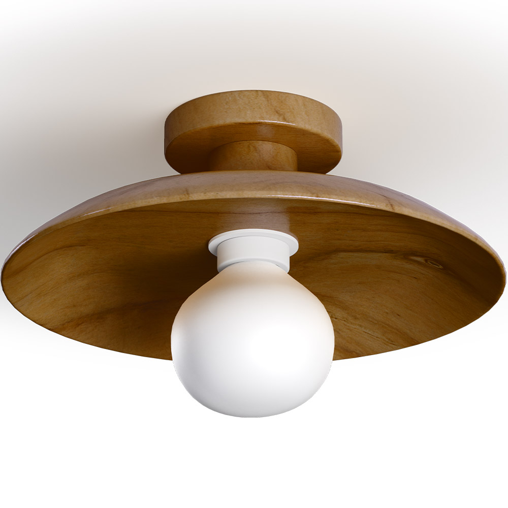  Buy Ceiling Lamp - Wooden Wall Light - Goodman Dark Brown 60675 - in the EU