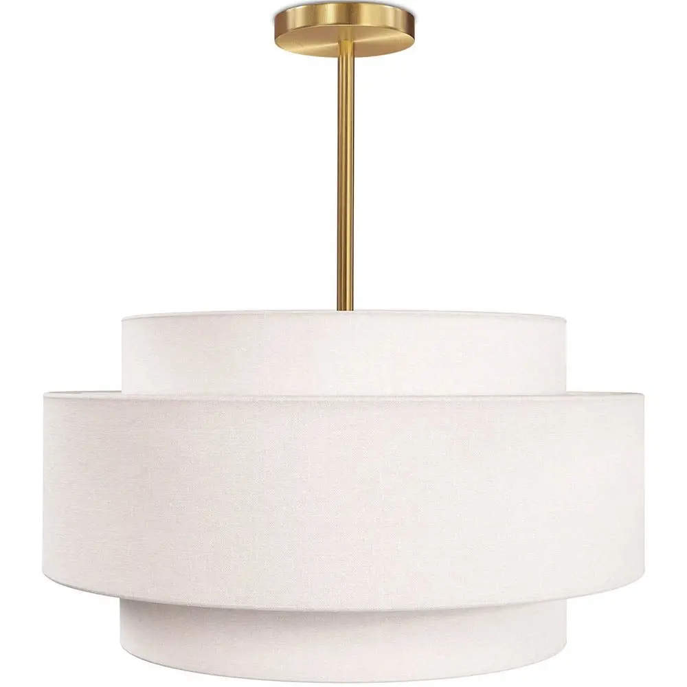  Buy Ceiling Pendant Lamp - Fabric Shade - Gerbu Aged Gold 60680 - in the EU