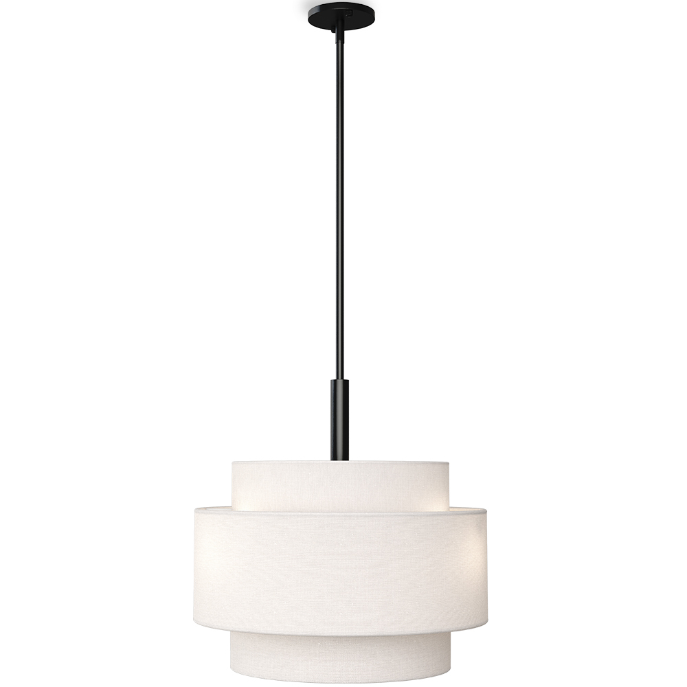  Buy Ceiling Pendant Lamp - Fabric Shade - Sime Black 60681 - in the EU