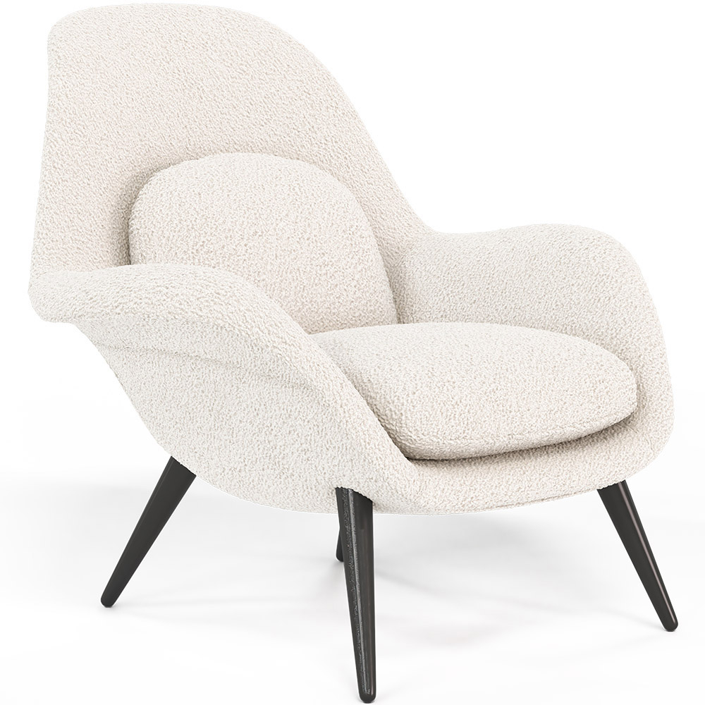  Buy Bouclé Upholstered Armchair - Opera White 60707 - in the EU
