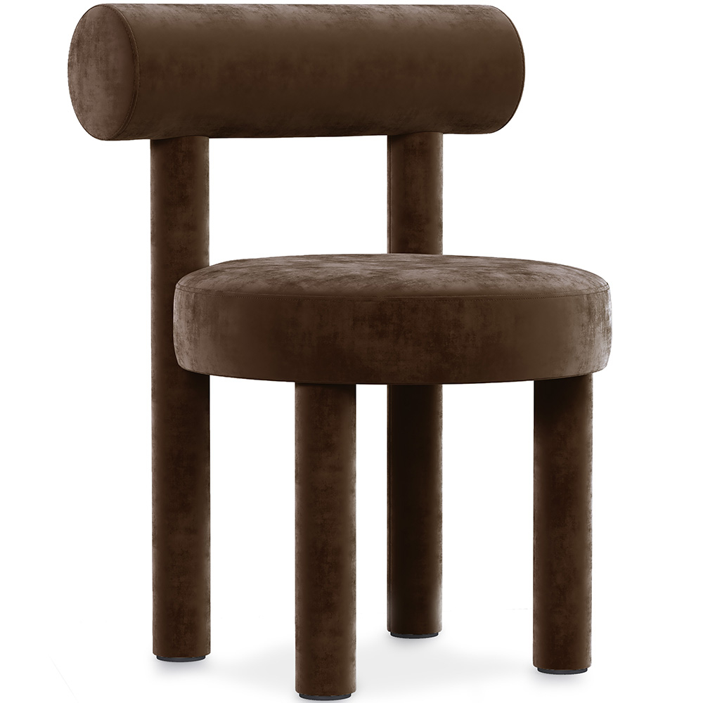  Buy Dining Chair - Upholstered in Velvet - Reece Taupe 60708 - in the EU