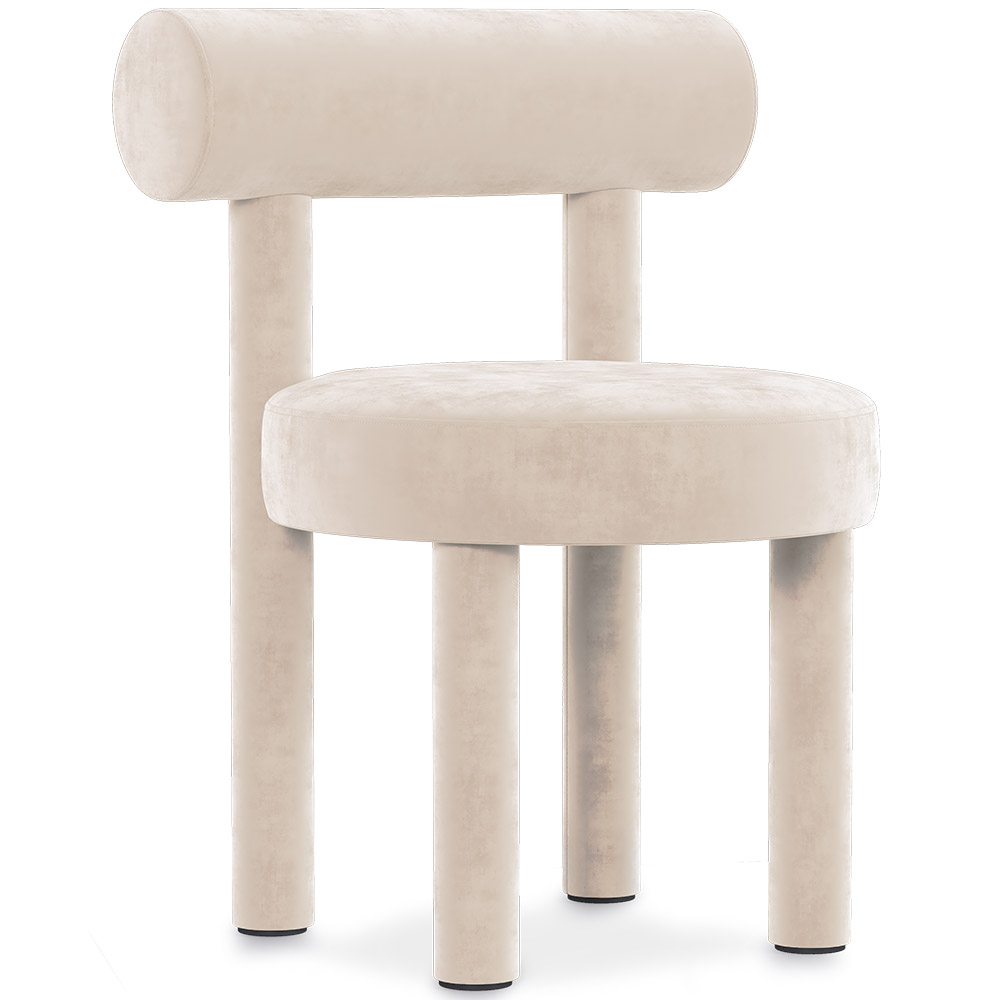  Buy Dining Chair - Upholstered in Velvet - Reece Beige 60708 - in the EU