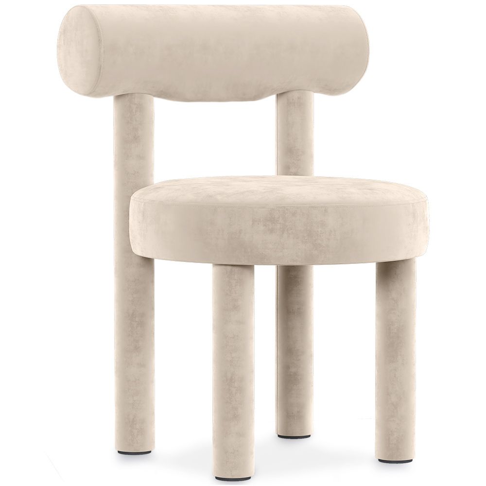  Buy Dining Chair - Upholstered in Velvet - Reece Beige 60708 - in the EU