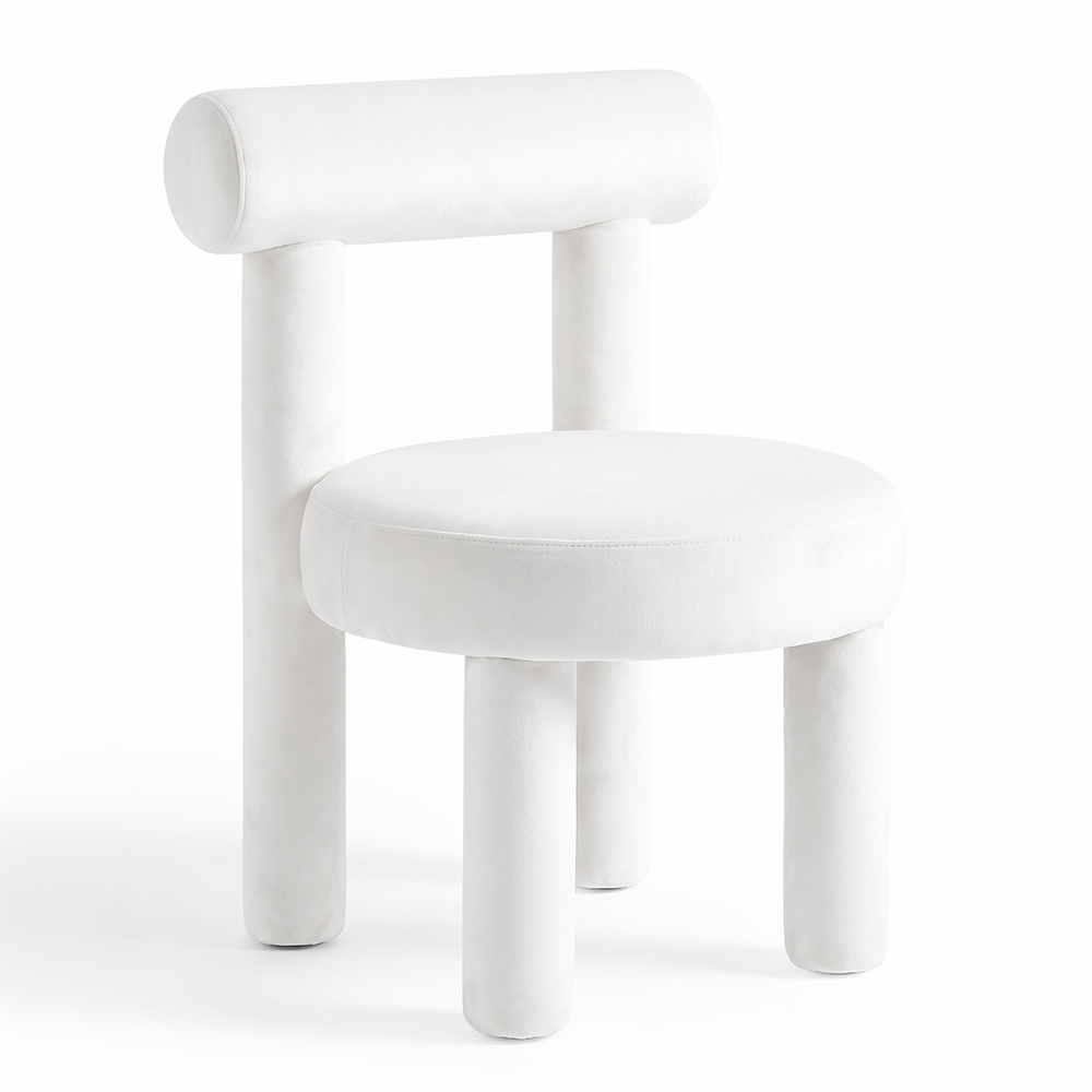  Buy Dining Chair - Upholstered in Velvet - Reece Beige 60708 - in the EU