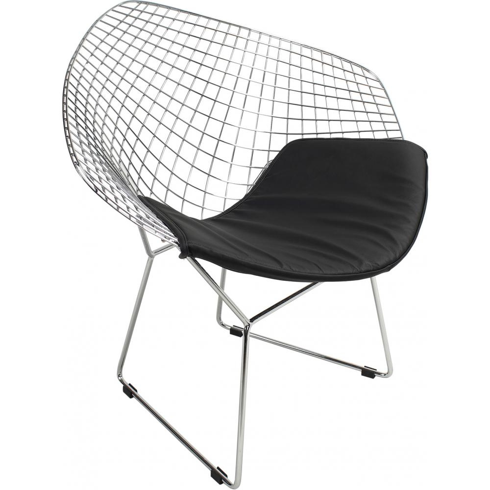  Buy Dining Chair Bertold Diam in Chrome Steel  Black 16443 - in the EU