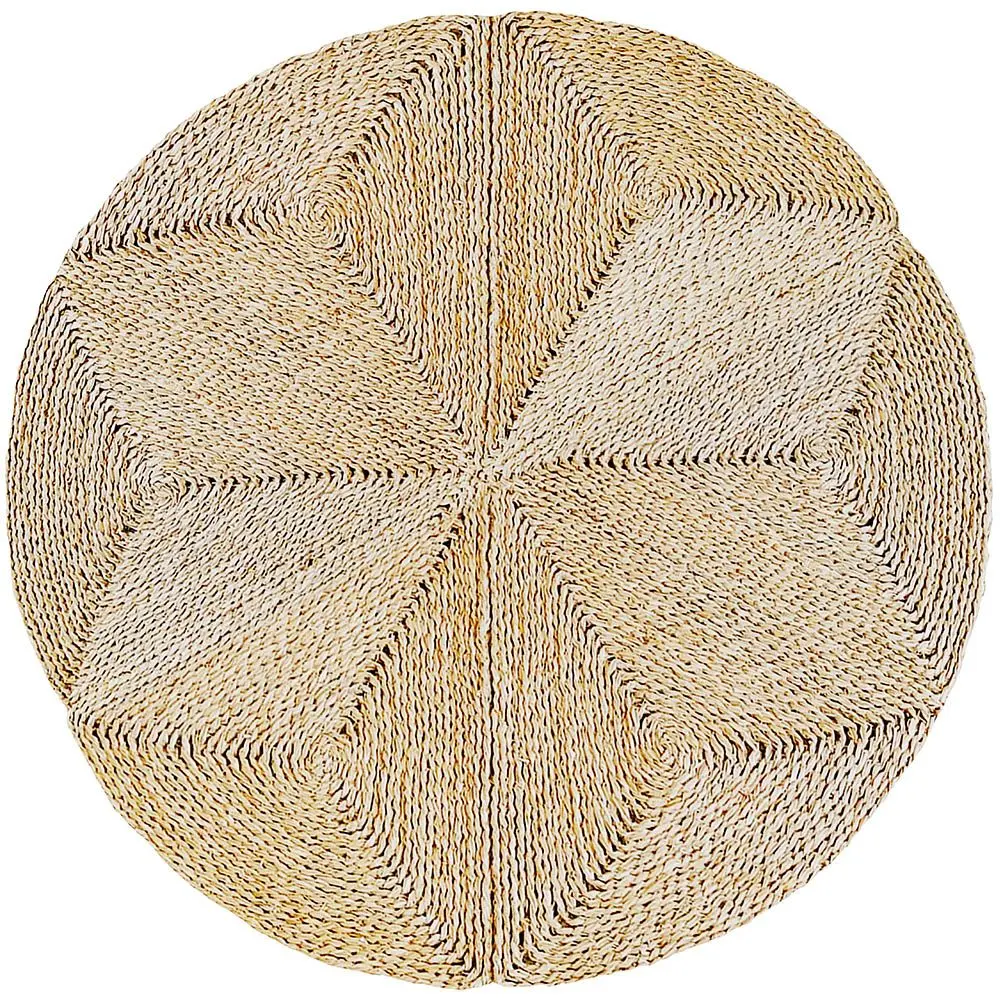  Buy Round Jute Rug - Boho Bali - 100 CM - Ubba Natural 61080 - in the EU