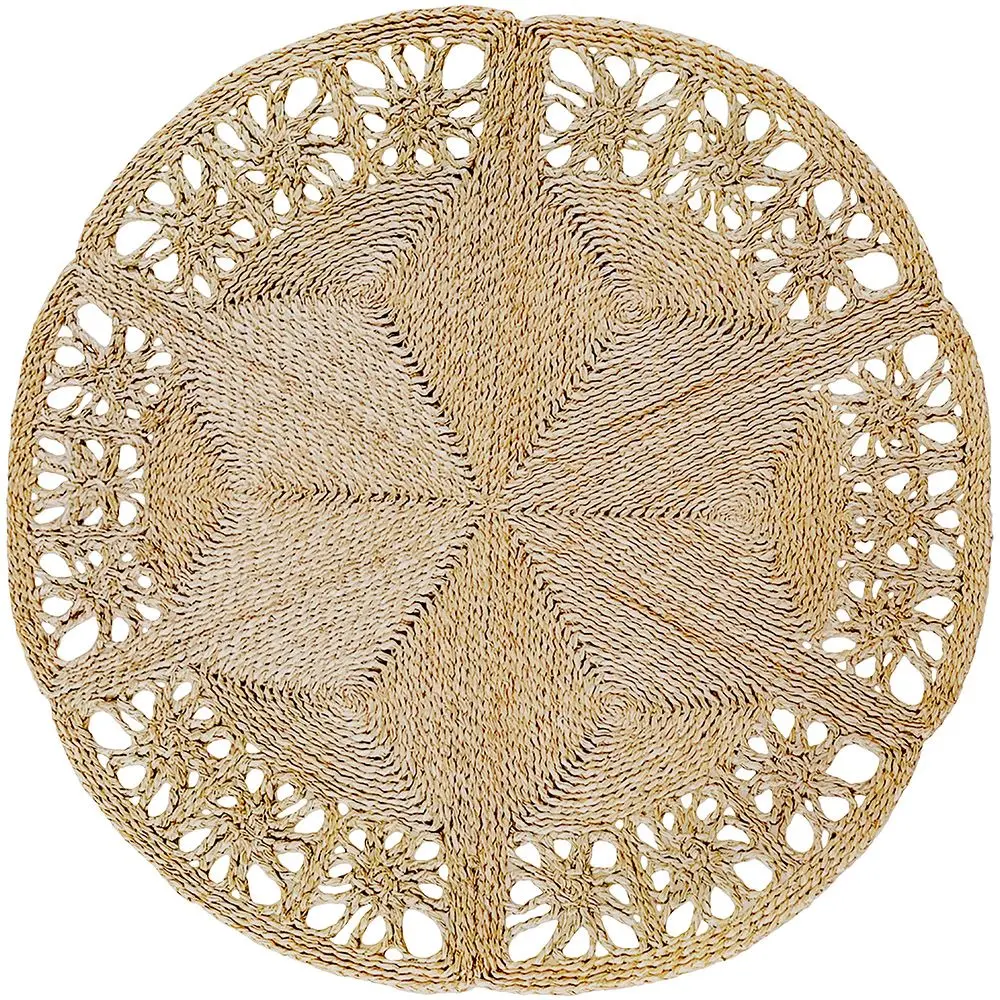  Buy Round Jute Rug - Boho Bali - 150 CM - Aditya Natural 61091 - in the EU