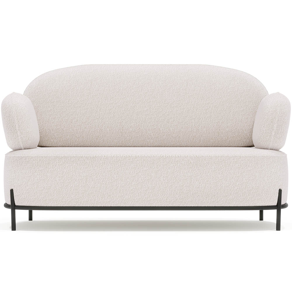  Buy 2/3-Seater Sofa - Upholstered in Bouclé Fabric - Munum White 61155 - in the EU