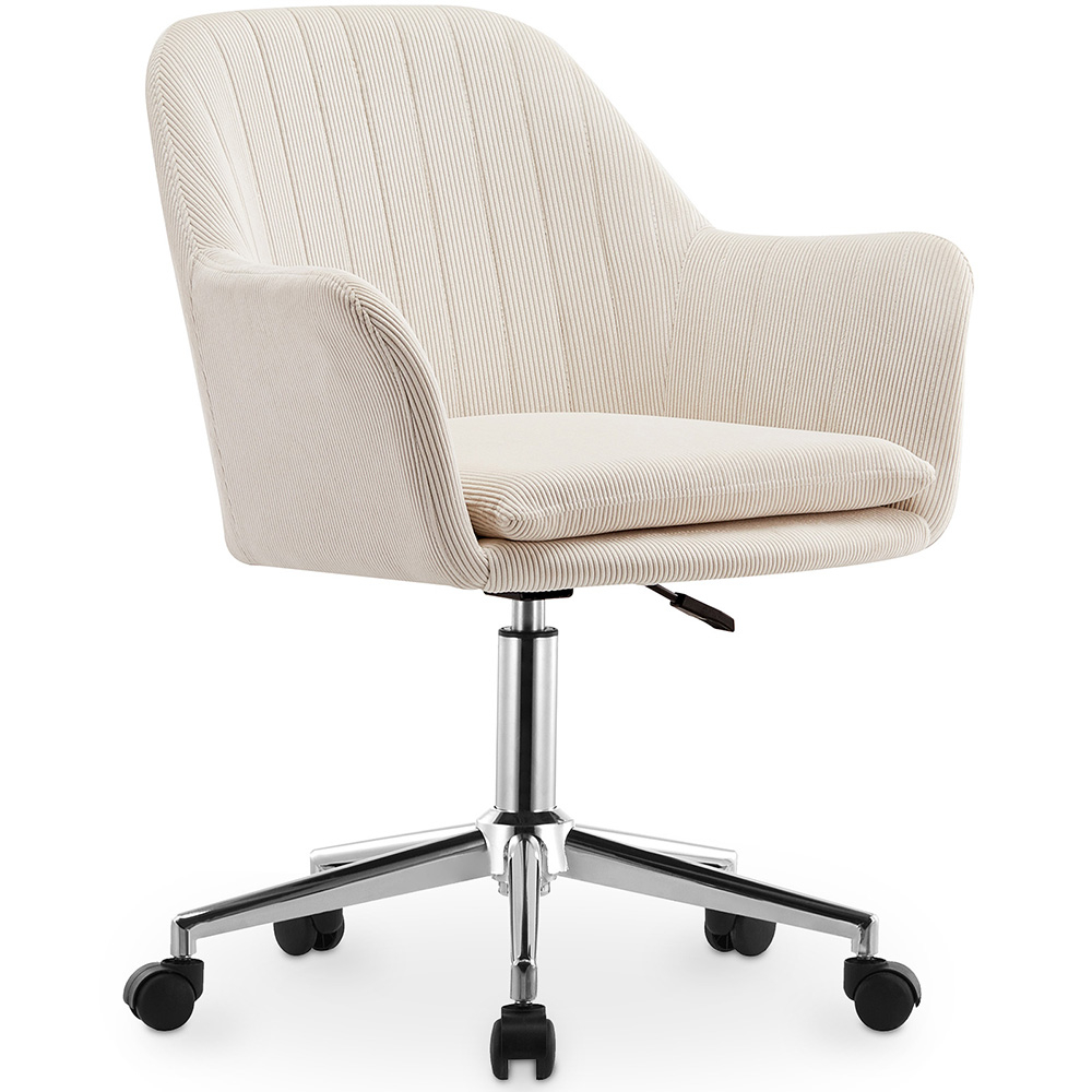  Buy Swivel Office Chair with Armrests - Venia Beige 61145 - in the EU