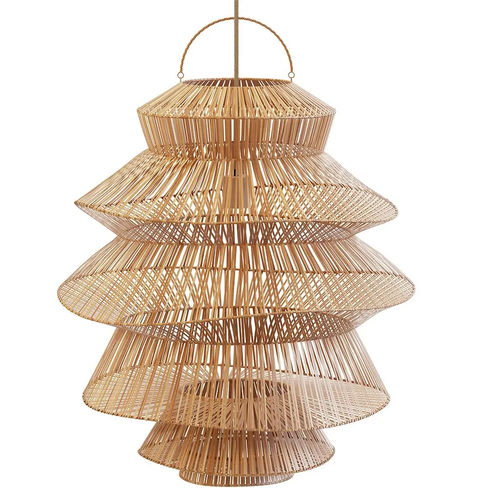  Buy Rattan Pendant Lamp - Boho Bali - Hydun Natural 61224 - in the EU