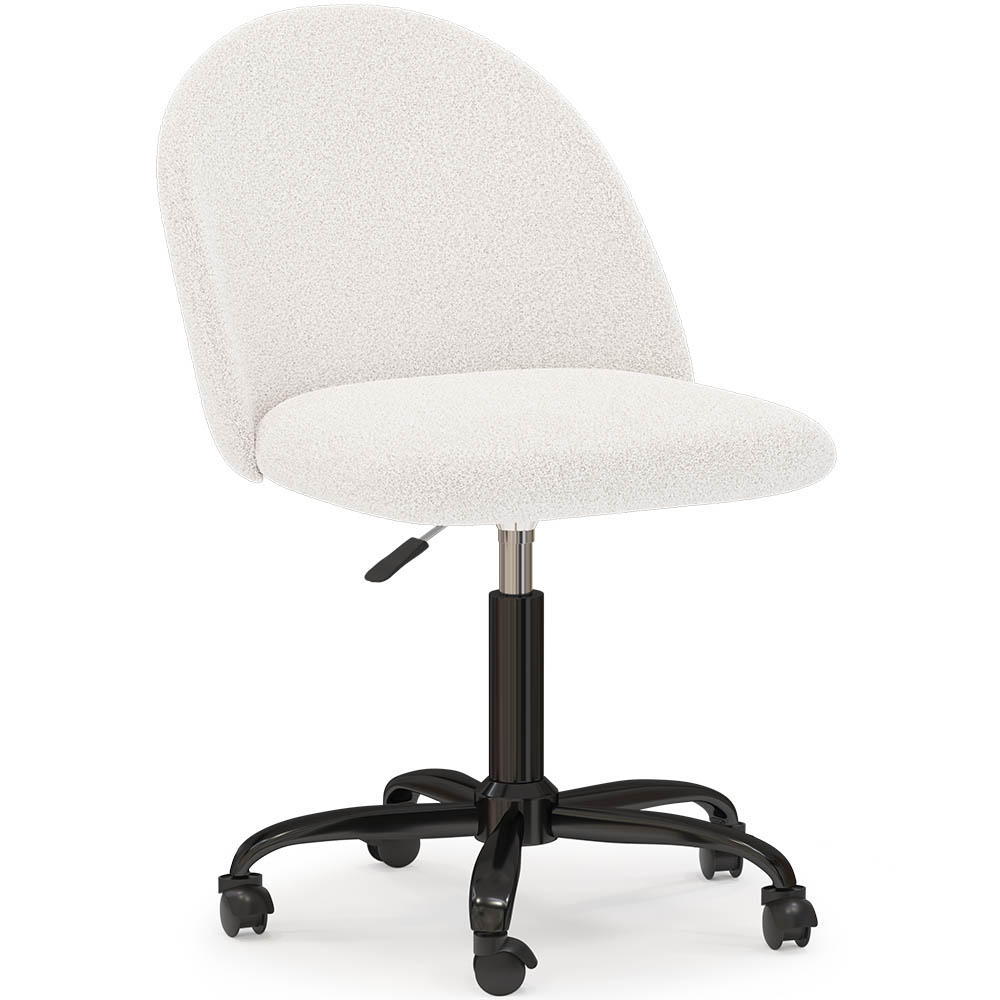  Buy Upholstered Office Chair - Bouclé - Bennett White 61271 - in the EU