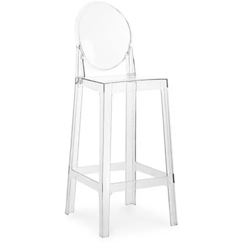  Buy Bar stool with backrest Victoire - 75cm - Design Transparent Transparent 58924 - in the EU
