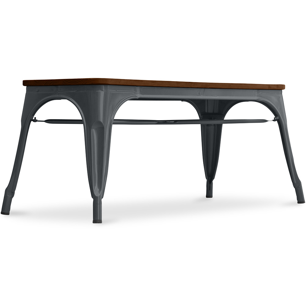  Buy Bistrot Metalix Bench Industrial Style - Dark Wood Dark grey 58436 - in the EU