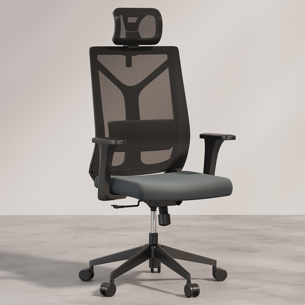  Buy Ergonomic Office Chair with Wheels and Armrests - Retor Grey 61279 - in the EU