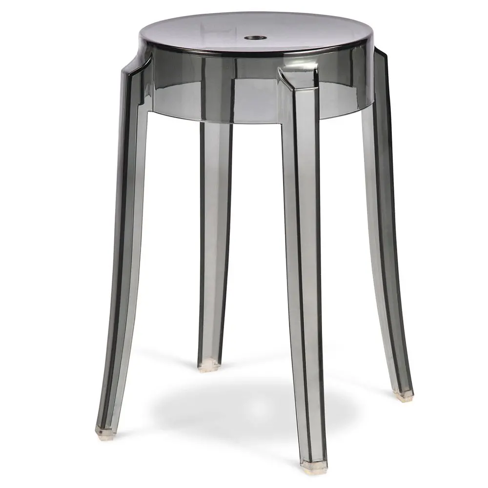  Buy Stool  Victoire - 47cm - Design Transparent Light grey 29572 - in the EU