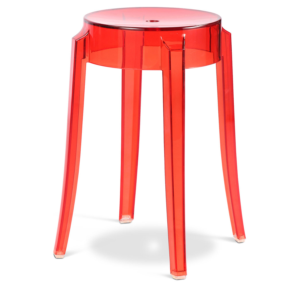  Buy Stool  Victoire - 47cm - Design Transparent Red 29572 - in the EU