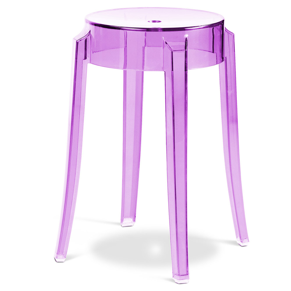  Buy Stool  Victoire - 47cm - Design Transparent Mauve 29572 - in the EU