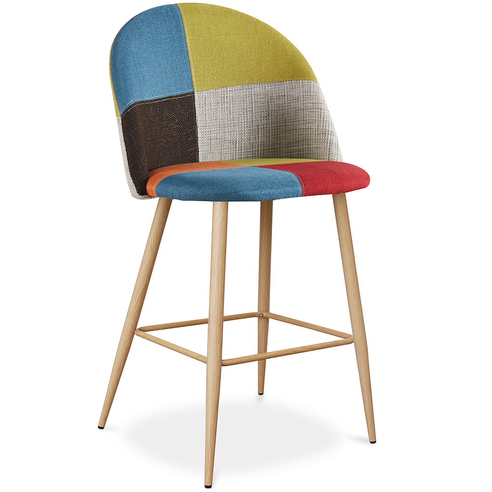  Buy Patchwork Upholstered Stool - Scandinavian Style - 63cm - Bennett  Multicolour 61293 - in the EU