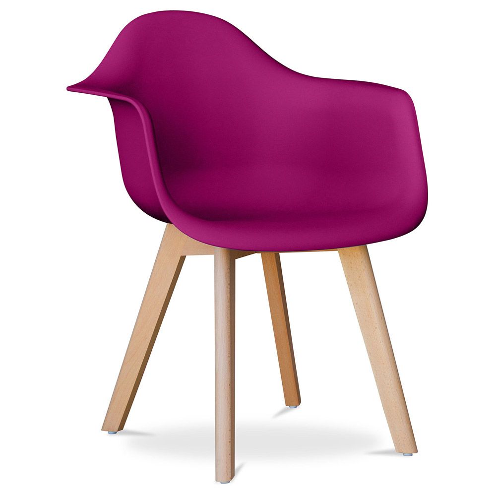 Buy Dining Chair with Armrests - Scandinavian Style - Amir Mauve 58595 - in the EU