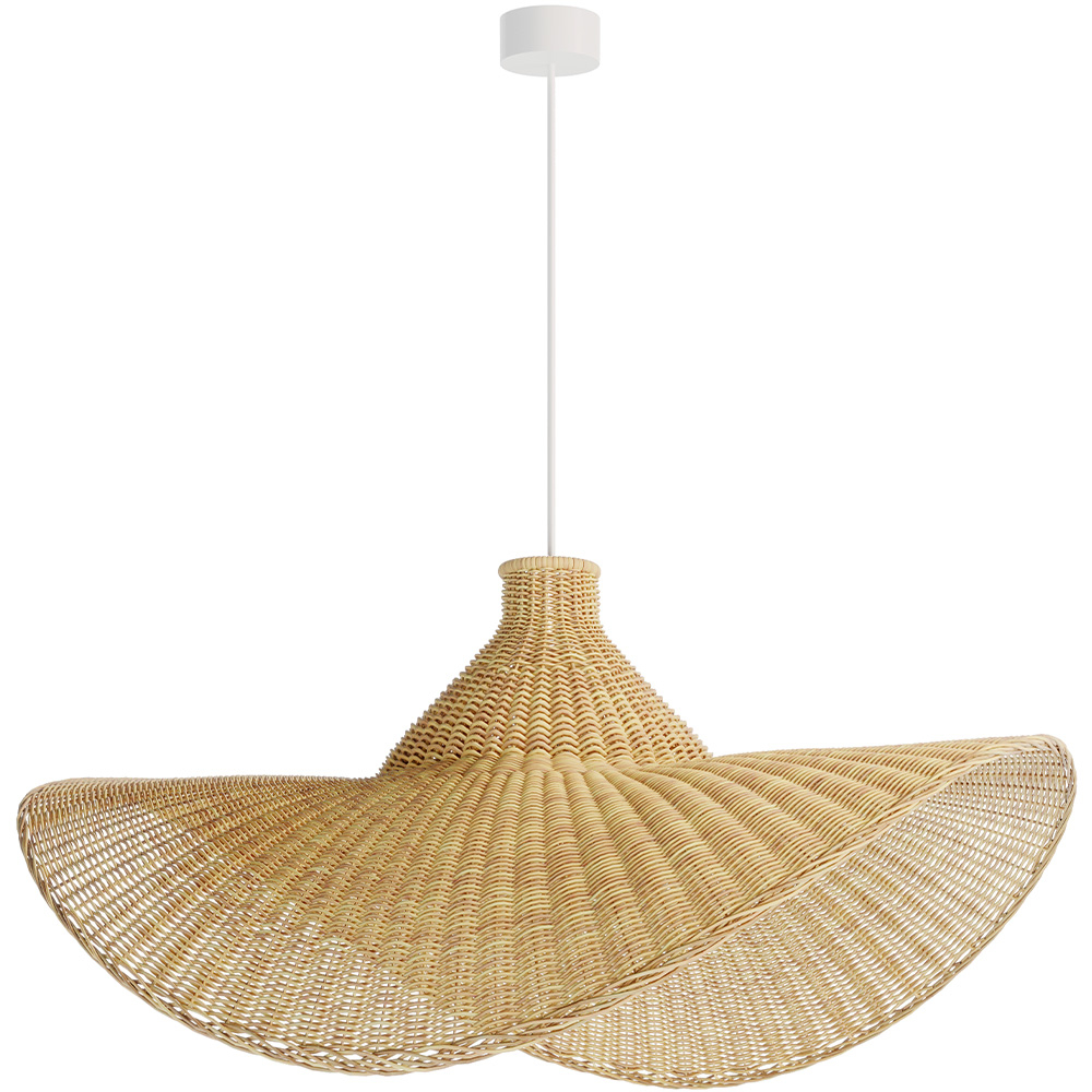  Buy Rattan Ceiling Lamp - Boho Bali Style - Greya Natural 61312 - in the EU