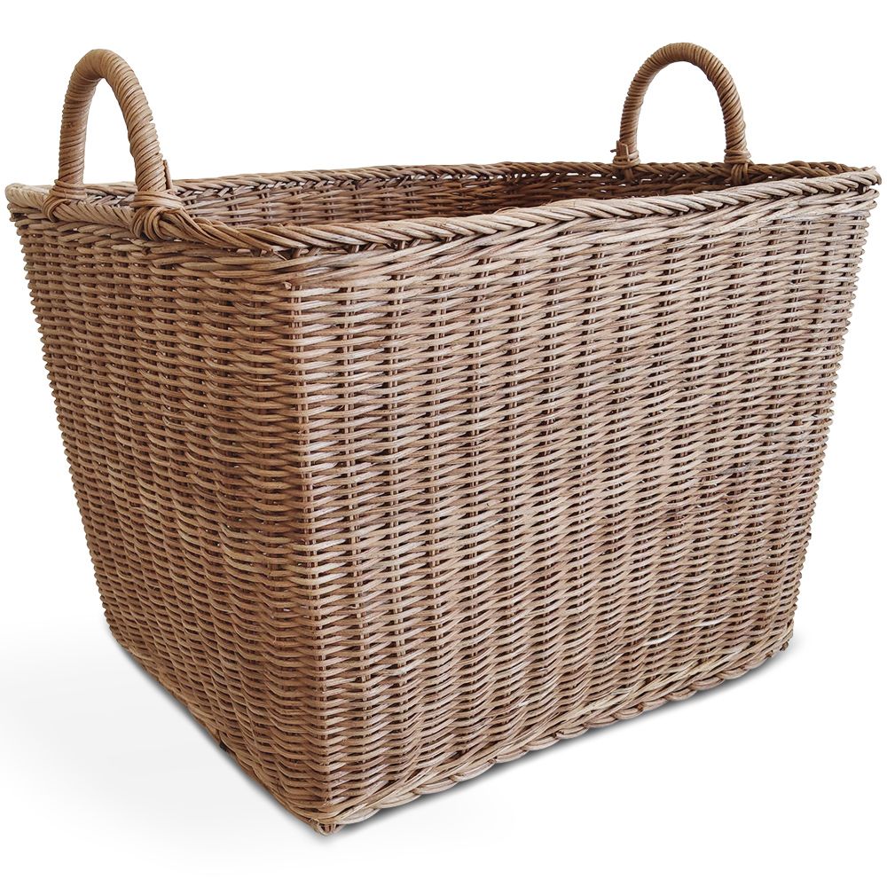  Buy Rattan Basket with Handles - 45x35CM - Gyua Natural 61315 - in the EU