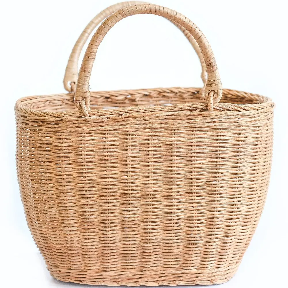  Buy Rattan Basket with Handles - Frinay Natural 61318 - in the EU