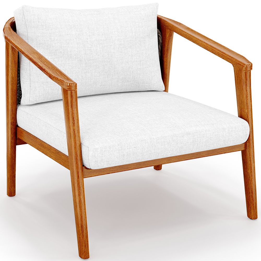  Buy Outdoor Teak Wood Armchair - Aran Natural 61325 - in the EU