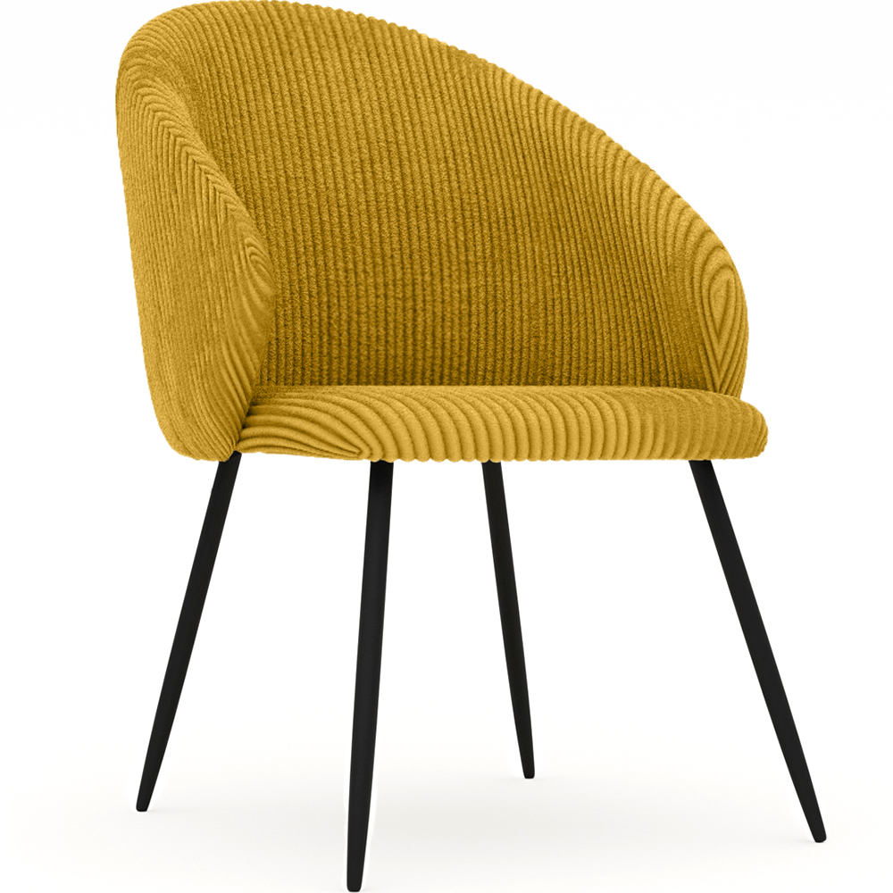  Buy Dining Chair Upholstered in Velvet - Yukon Mustard 61449 - in the EU