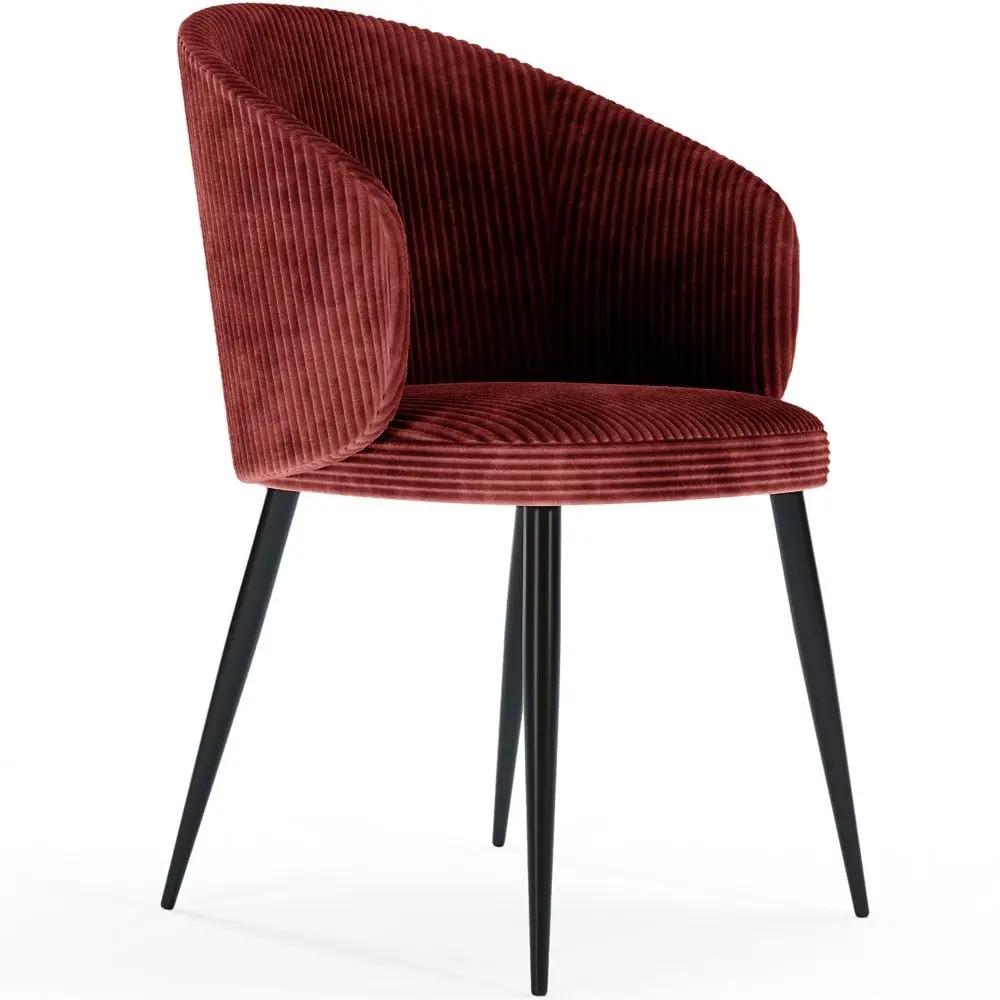  Buy Corduroy Upholstered Dining Chair - Imperial  Wine 61448 - in the EU