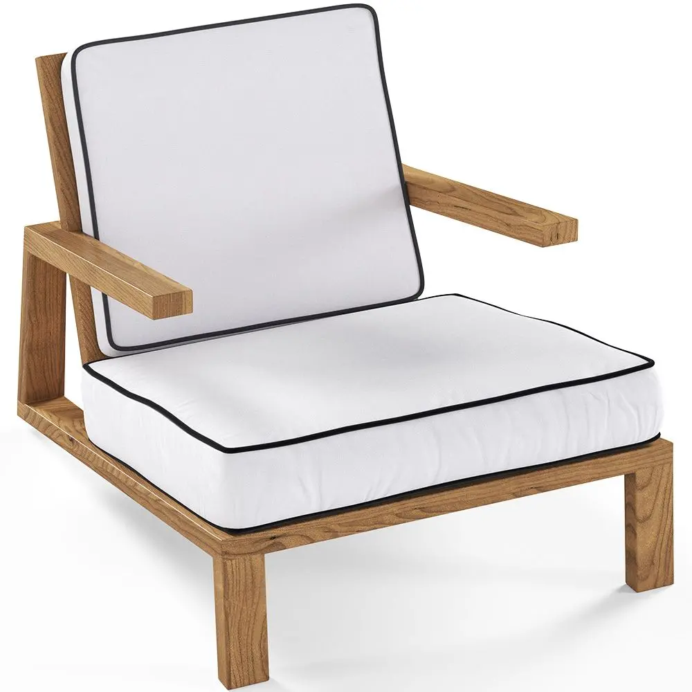 Buy Teak Outdoor Armchair - Audrey  Natural 61456 - in the EU