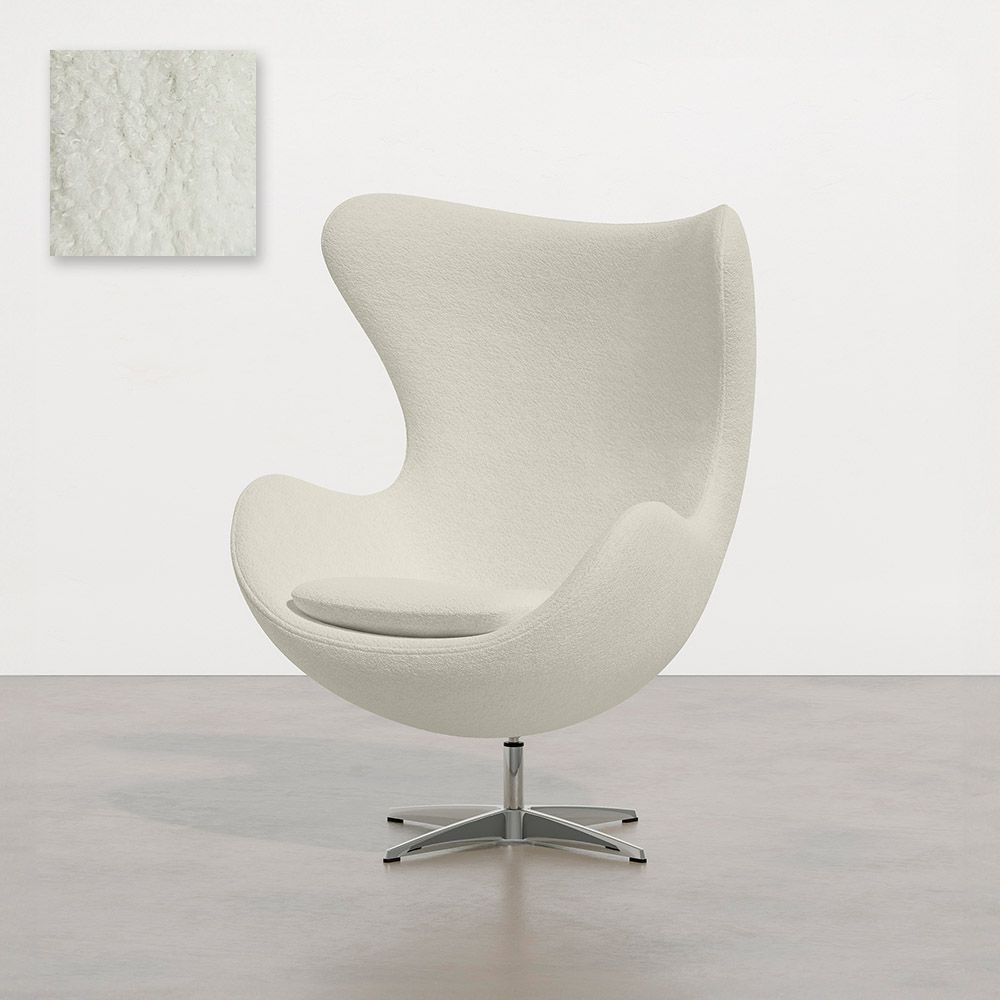  Buy Armchair with armrests - Bouclé upholstery - Bold White 61468 - in the EU