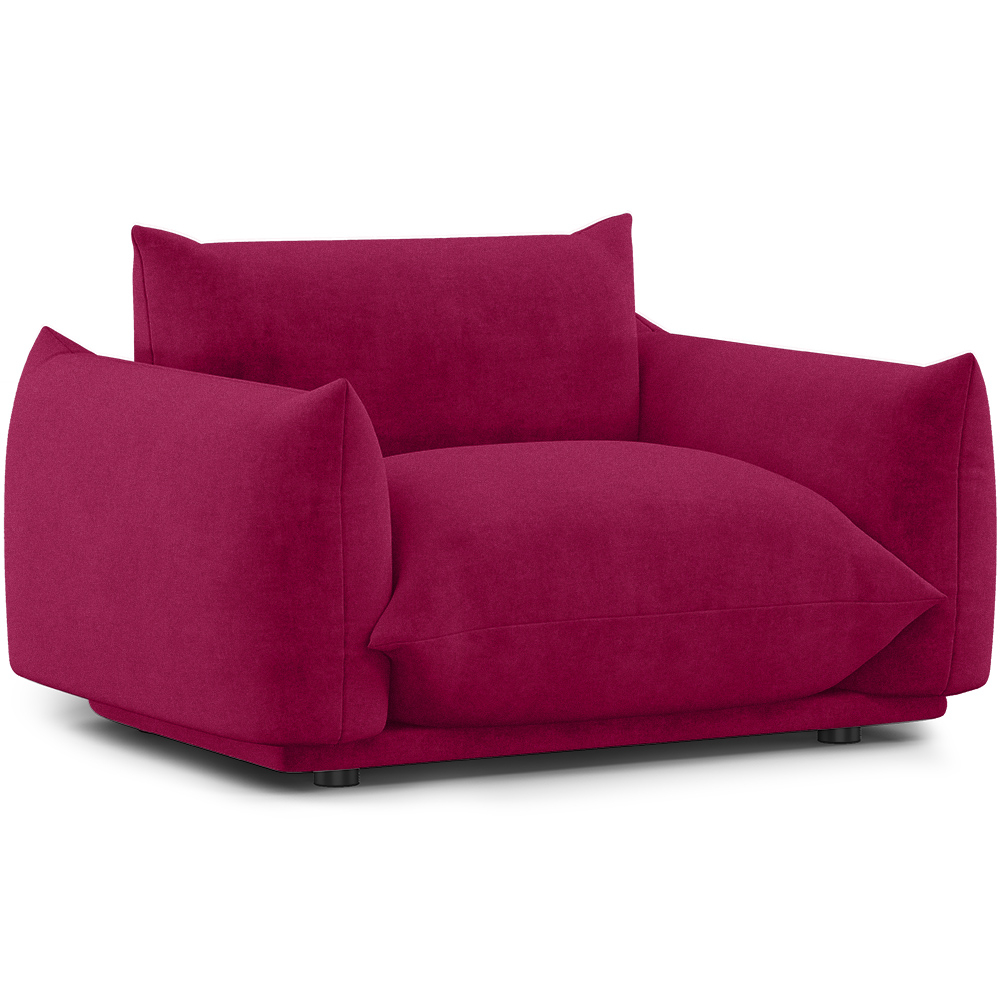  Buy Armchair - Velvet Upholstery - Urana Wine 61011 - in the EU