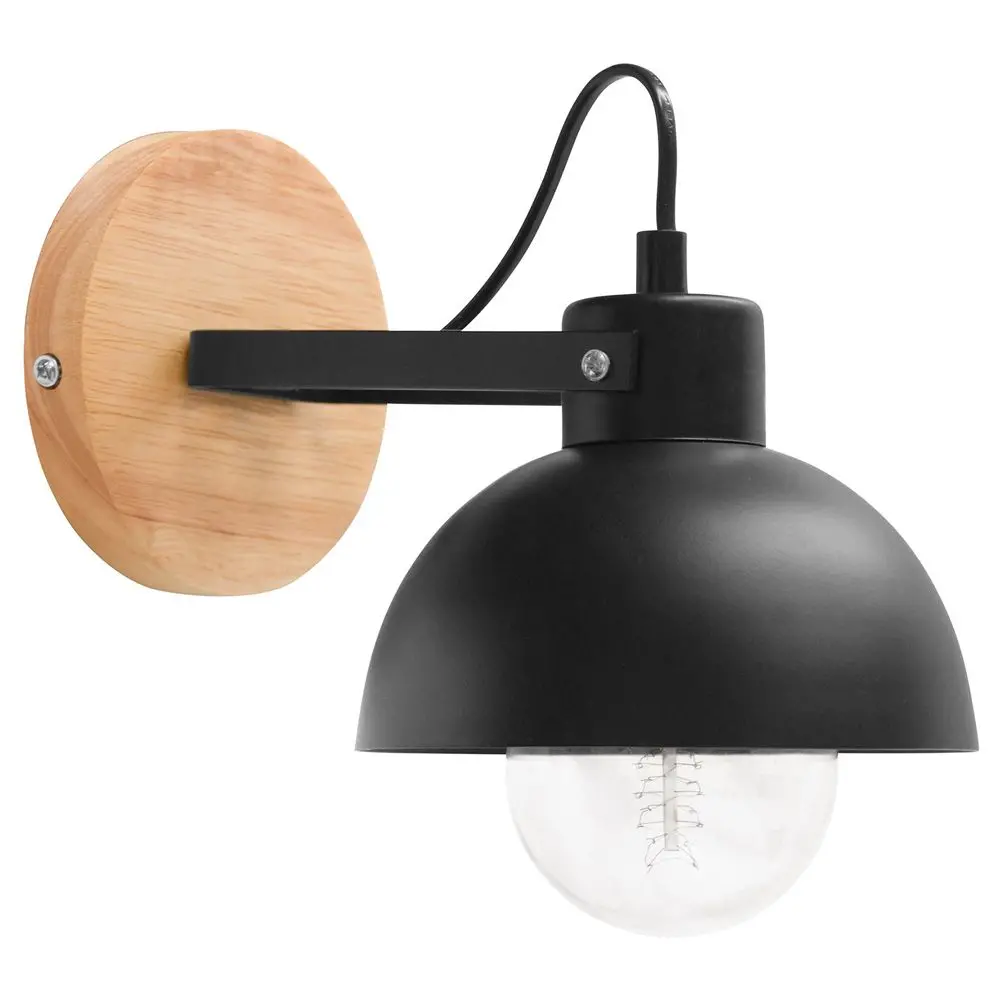  Buy Metal and wood wall lamp - Inga Black 59031 - in the EU