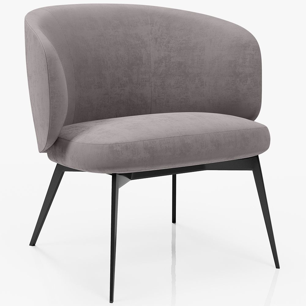  Buy Curved Design Upholstered Armchair Contemporary Style - Opreh Dark grey 61100 - in the EU