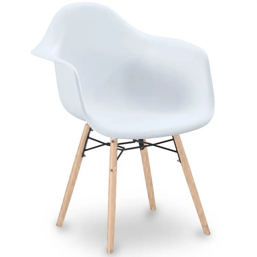  Buy Dining Chair Scandinavian Design - Wooden Legs - Skandiva White 61552 - in the EU