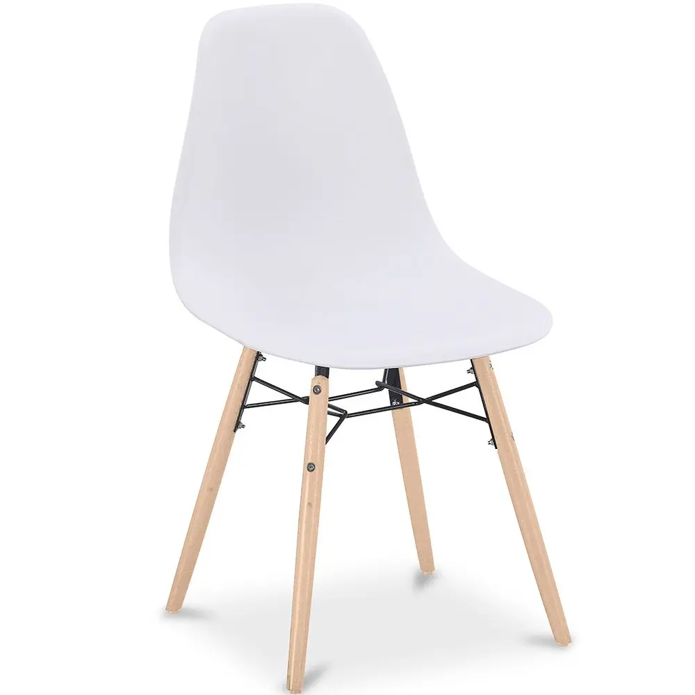  Buy Dining Chair - Scandinavian Design - Wooden Legs - Lumi White 61559 - in the EU