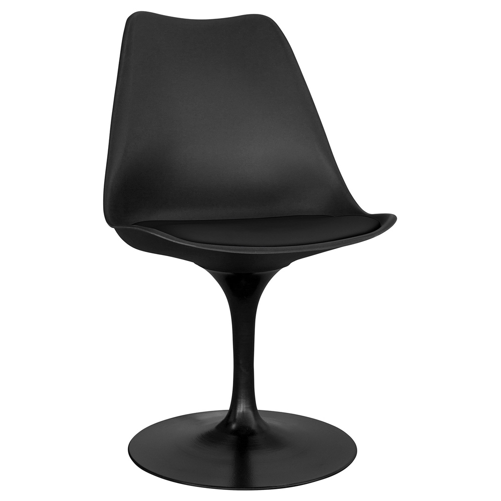  Buy Dining Chair - Black Swivel Chair - Tulipa Black 59159 - in the EU