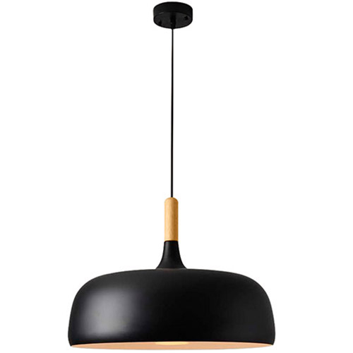  Buy Ceiling lamp in black metal and wood - Cirkas Black 59163 - in the EU