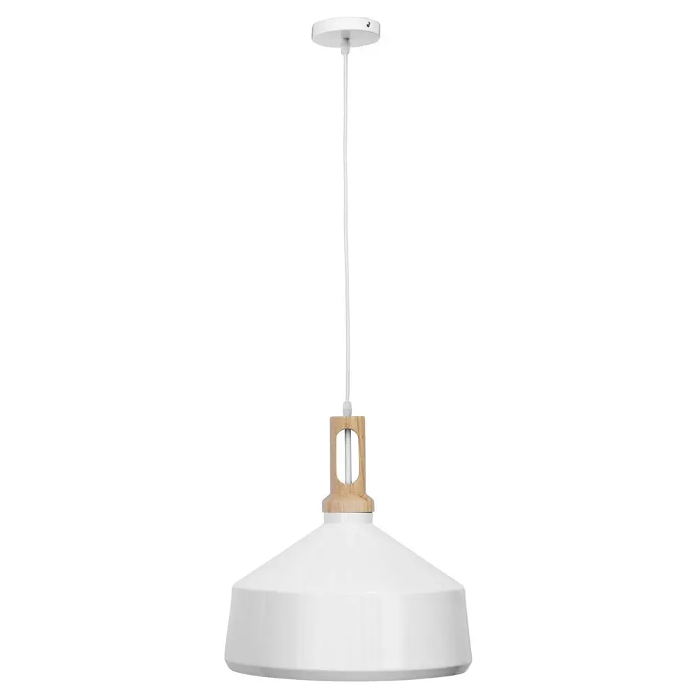  Buy White metal and wood ceiling lamp - Vidar White 59164 - in the EU