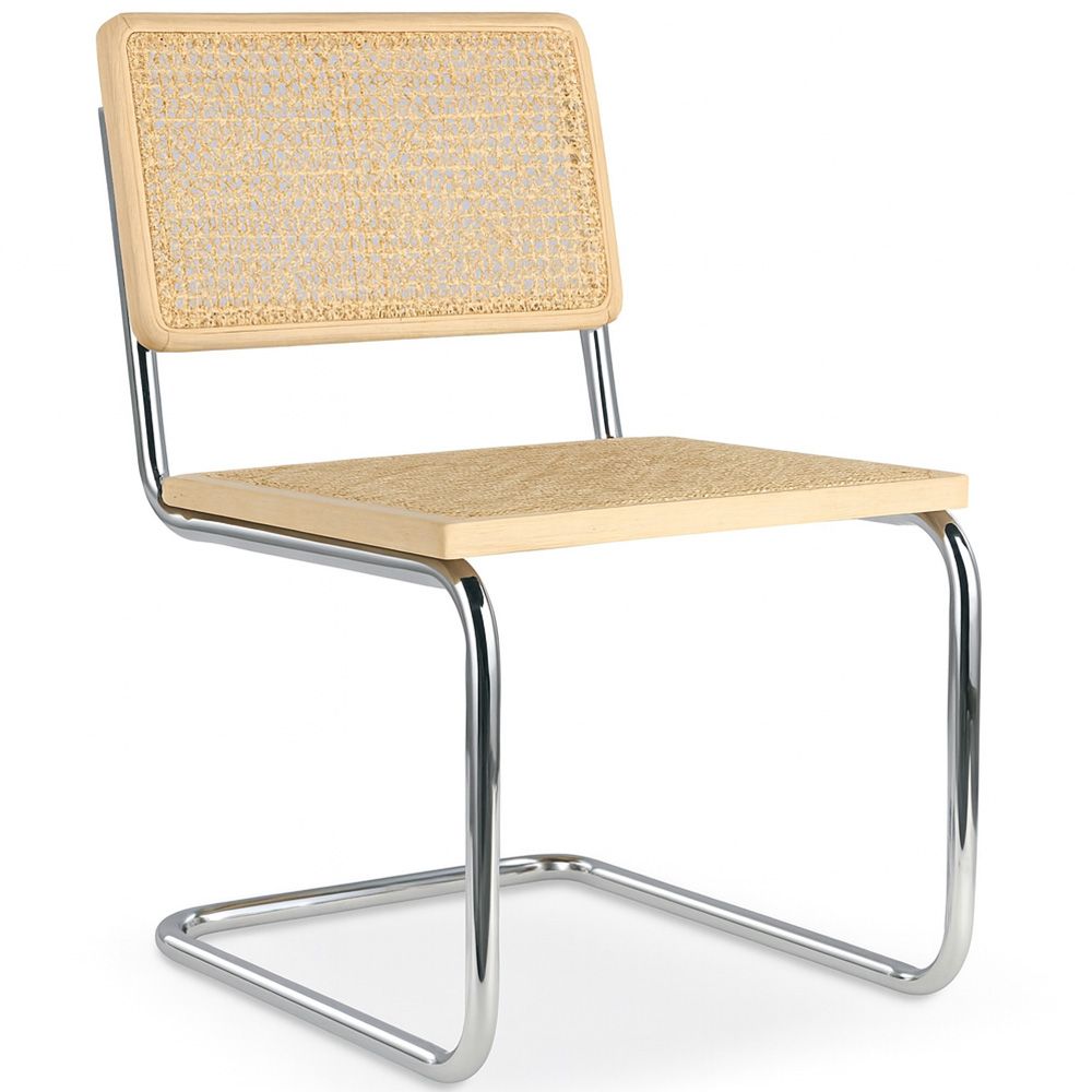  Buy Dining Chair - Vintage Design - Wood and Rattan - New Edition - Lia Natural 61592 - in the EU