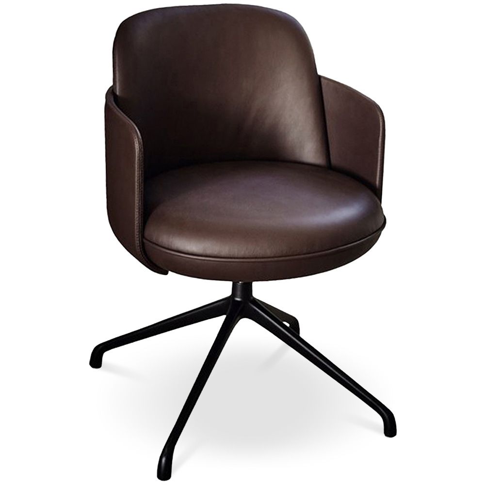  Buy Modern Swivel Armchair with High Comfort - For Restaurants and Exclusive Spaces - Podd Chocolate 61584 - in the EU