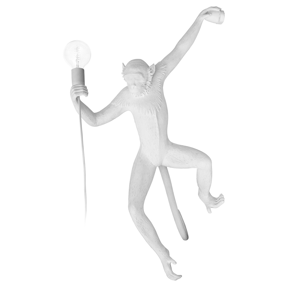  Buy Hanging Monkey design wall lamp - Resin White 59223 - in the EU